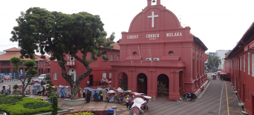 Christ  church Melaka in Malaysia